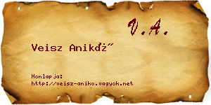 Veisz Anikó névjegykártya